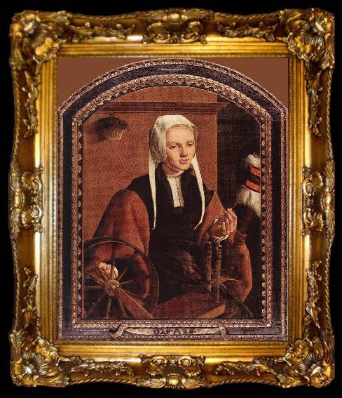 framed  Maerten van heemskerck Portrait of Anna Codde, ta009-2